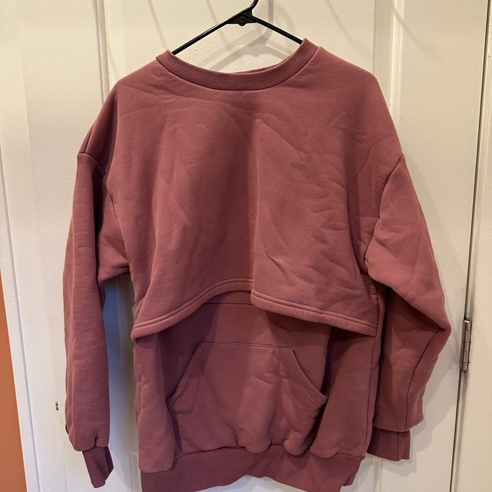Latched Mama Mauve Nursing Sweatshirt
